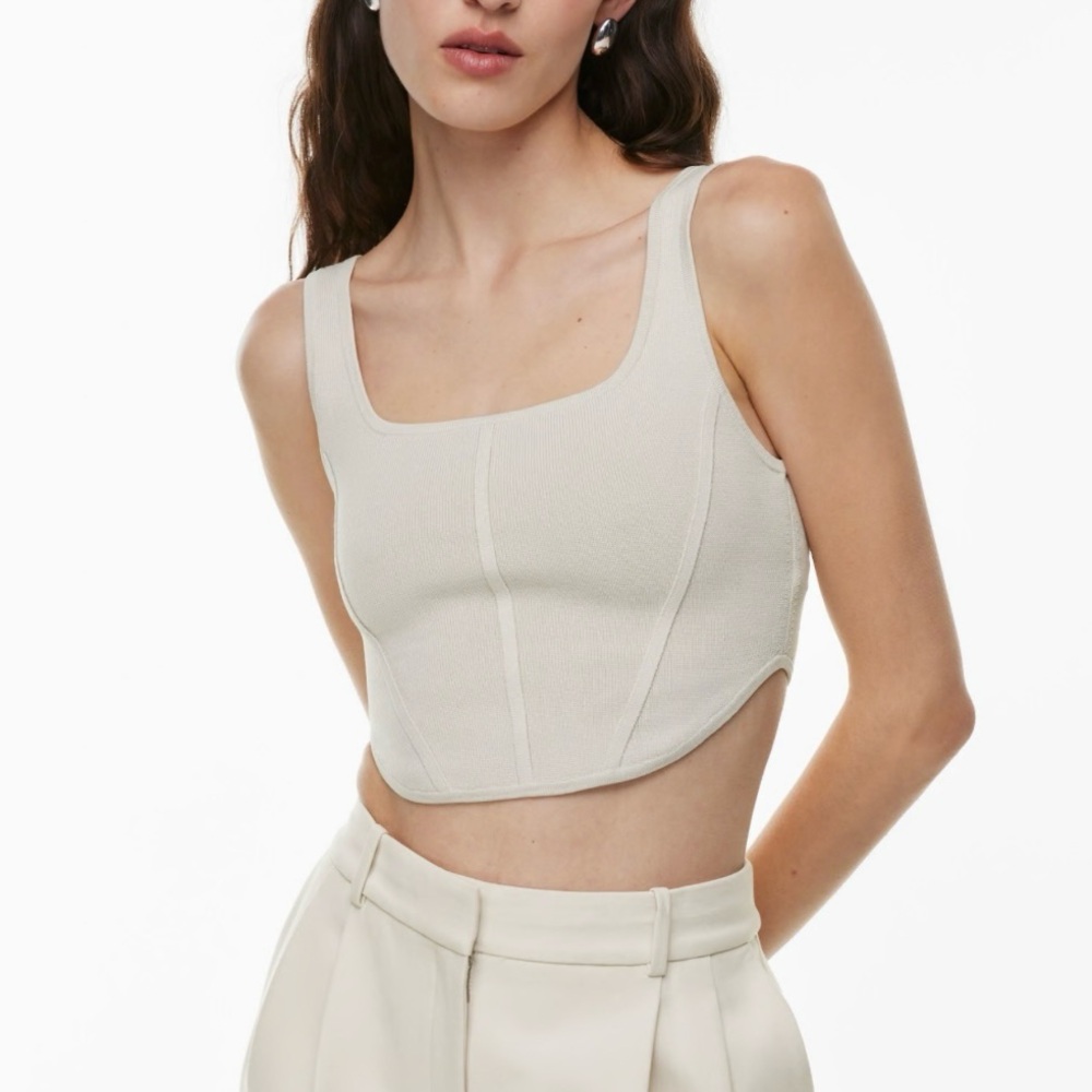 BABATON Sculpt Knit Bustier Tank